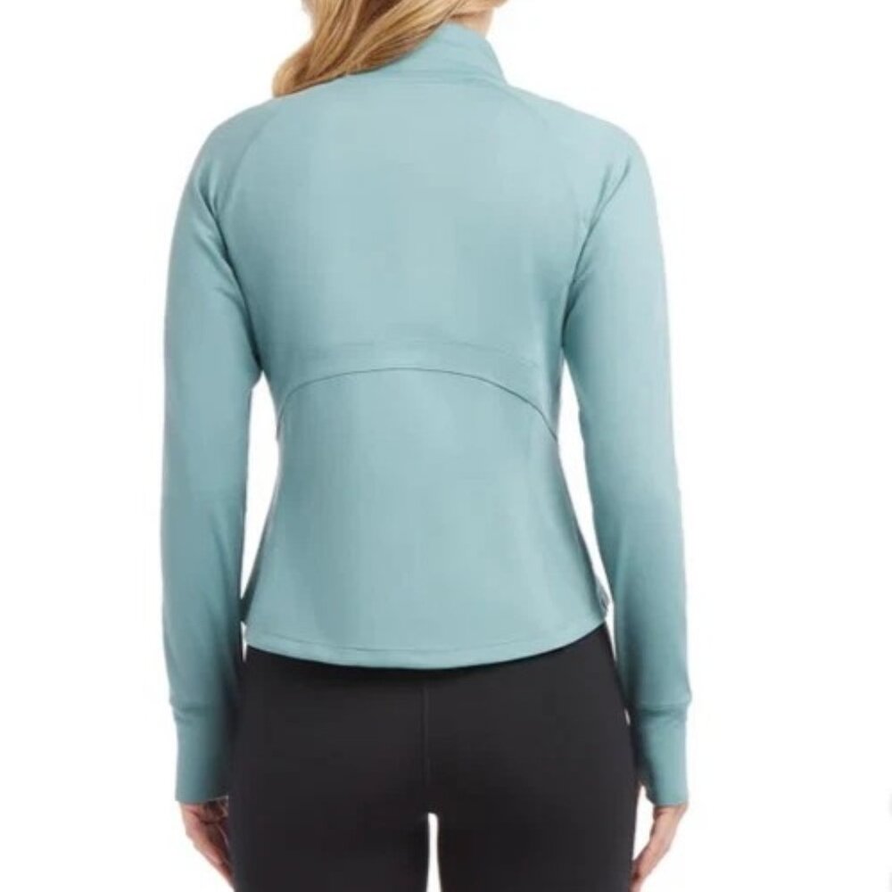 Jockey Ladie’s Yoga Jacket Arctic Tulip Hem Pockets Thumbhole Cuffs XXL - Picture 2 of 2